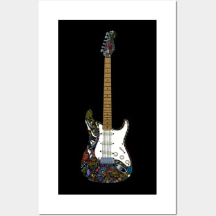 Eric’s Strato Guitar in Full Colour Posters and Art